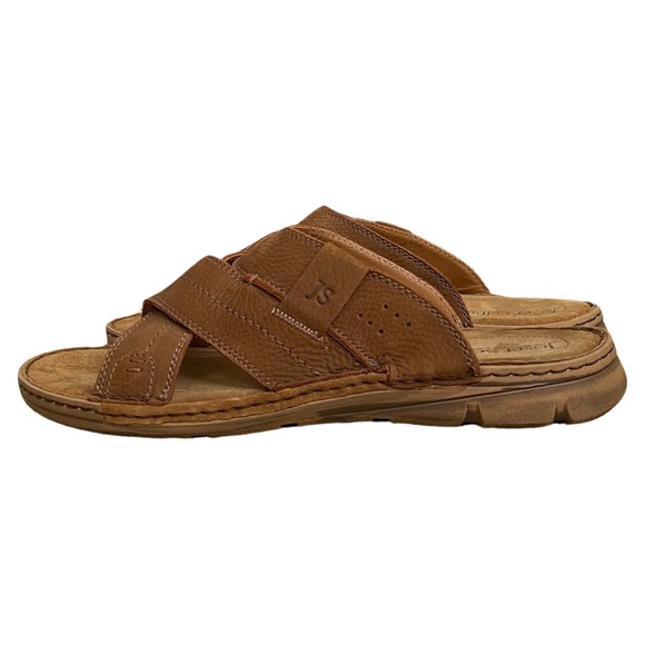 Josef Seibel John 04 leather comfort, cushion, slip on sandal mens - Picture 3 of 10